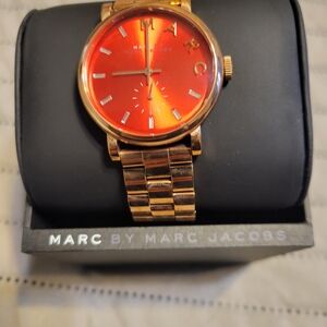 Marc by Marc Jacobs Red and Gold Watch